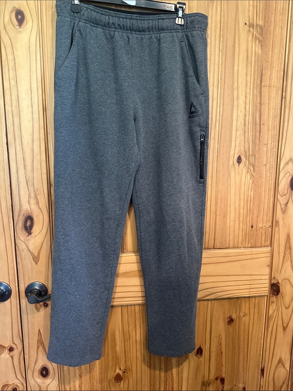 Reebok Men's Heather Charcoal Gray Jogger Sweatpants